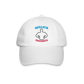 Meilleur professeur - Casquette classique - blanc/blanc - Devant