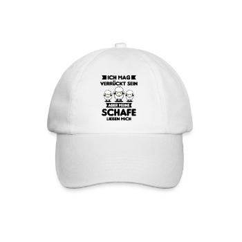 Schäfer Schaf Schafe Hirte Spruch Geschenk - Baseballkappe - Weiß/Weiß - Vorne
