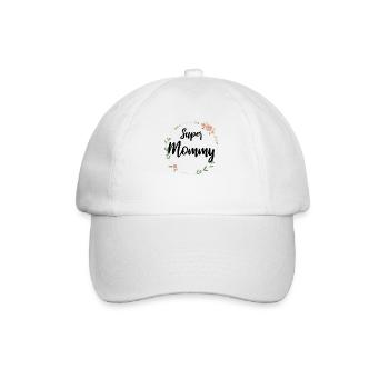 Super mommy best mom favorite mom gift - Baseball Cap - white/white - Front