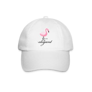 Flamingo elegant - Baseball Cap - white/white - Front