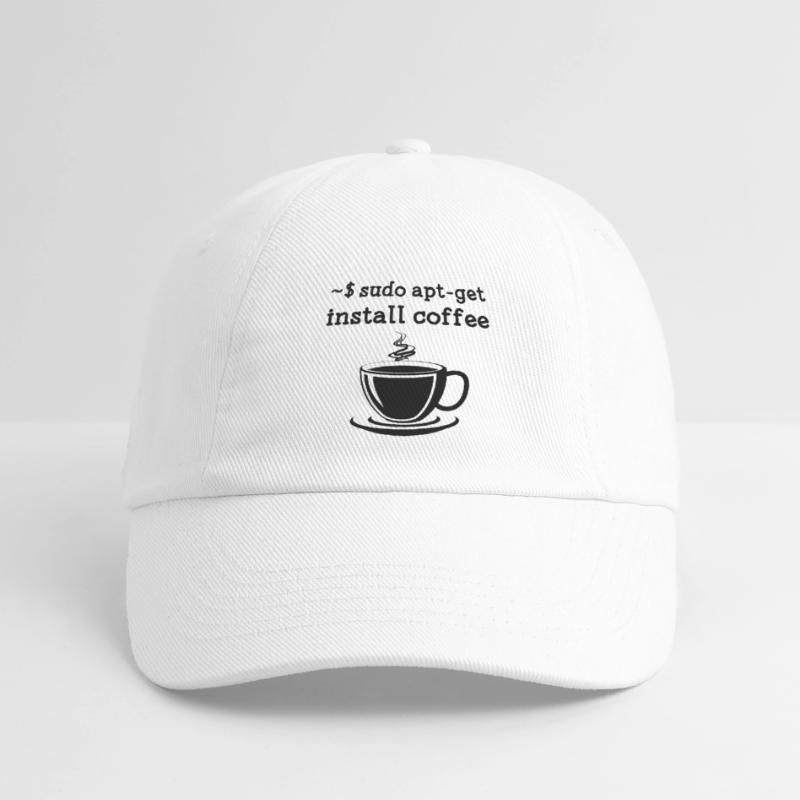 Linux Sudo Apt-Get Install Coffee Baseball Cap