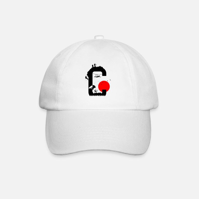 C soleil rouge - Casquette classique - blanc/blanc