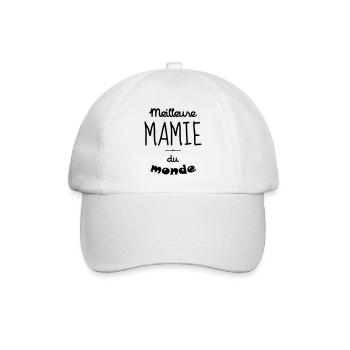 Grandma Oma Großmütter Mamy Mamie Grand-Mère - Baseball Cap - white/white - Front