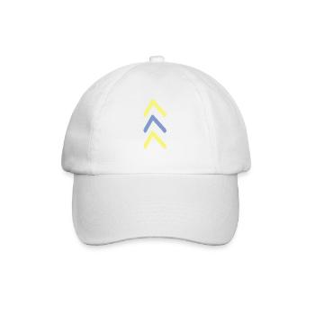 3 Arrow Support | Down syndrome, 21st chromosome - Baseball Cap - white/white - Front