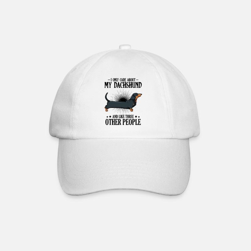 teckel - Casquette classique - blanc/blanc