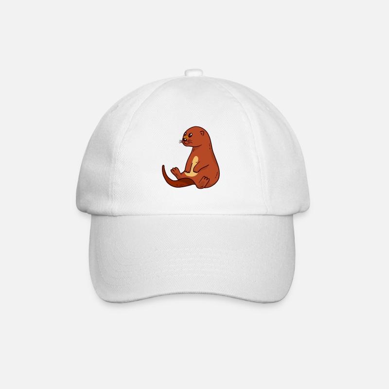 Otter - Baseballkappe - Weiß/Weiß
