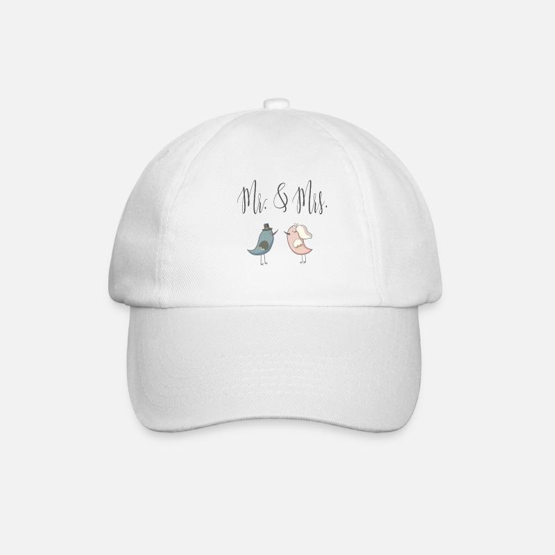 mr_mrs - Casquette classique - blanc/blanc