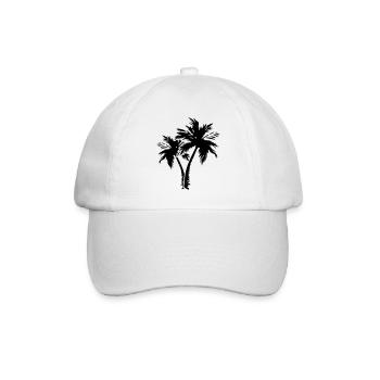 palm trees - Baseballkappe - Weiß/Weiß - Vorne
