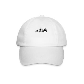 Funny Motorcycle Biker Gift - Baseball Cap - white/white - Front