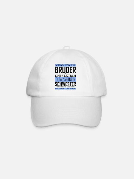 Stolzer Bruder - Baseballkappe - Weiß/Weiß