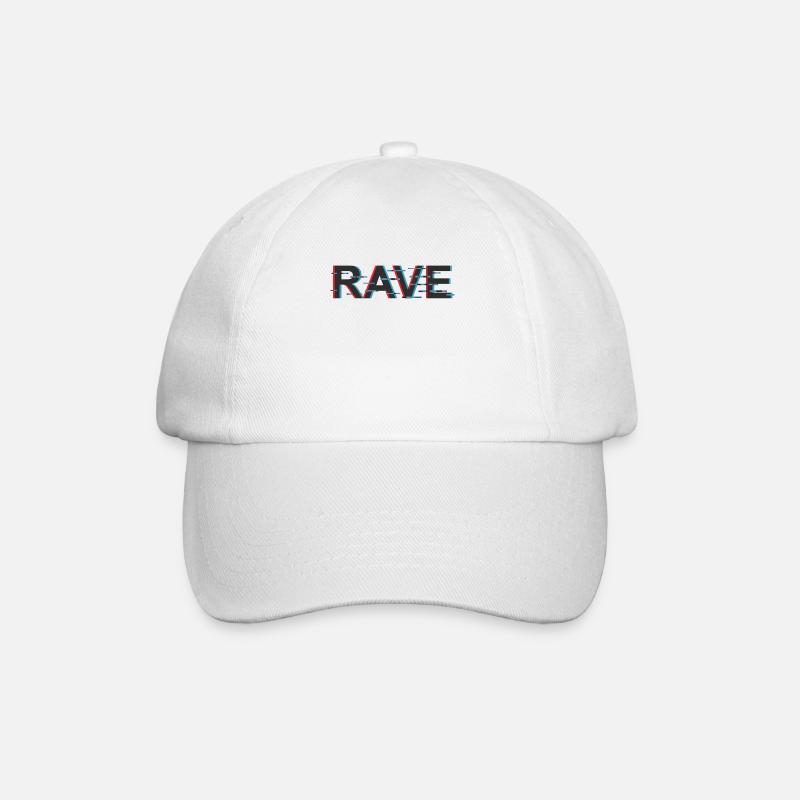 rave - Casquette classique - blanc/blanc