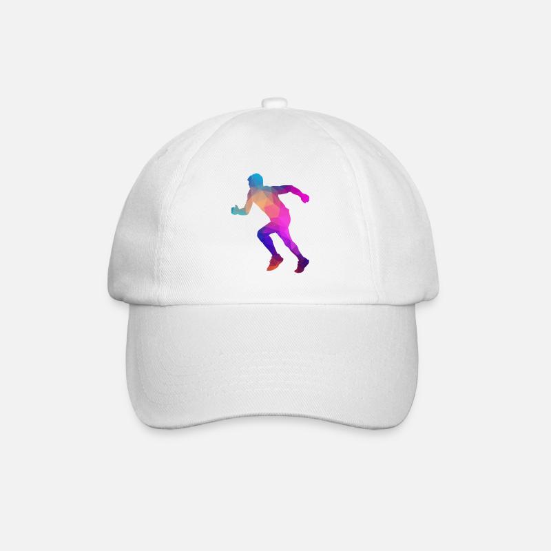 Marathon marathon runner gift - Baseball Cap - white/white