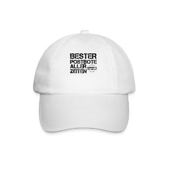 Postbote - Baseballkappe - Weiß/Weiß - Vorne