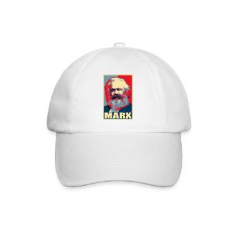 Karl Marx propagande Pop Art - Casquette classique - blanc/blanc - Devant