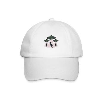 Les dinosaures OVNI sont enlevés par l’OVNI alien - Casquette classique - blanc/blanc - Devant