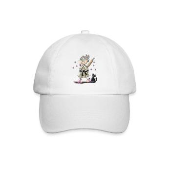 Oma schlägt alle - Baseballkappe - Weiß/Weiß - Vorne