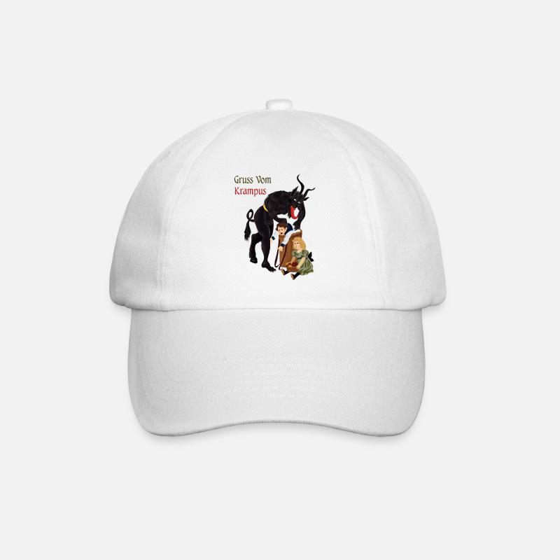 Gruss Vom Krampus Weihnachten Ugly Christmas - Baseballkappe - Weiß/Weiß