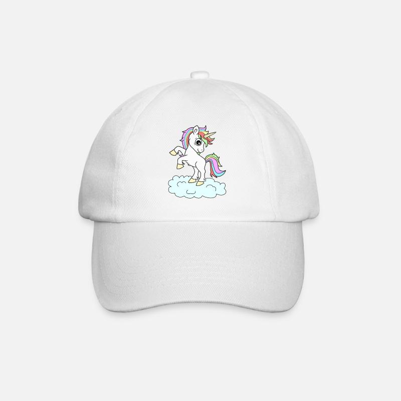 Einhorn Einhörner - Baseballkappe - Weiß/Weiß
