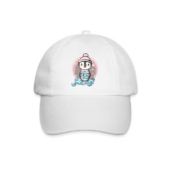 Pingouin fille avec bonnet et glaçons - Casquette classique - blanc/blanc - Devant