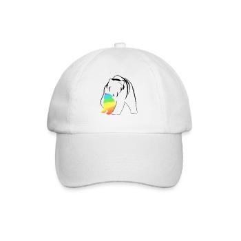 Free Mom Hugs Mama Bear - Baseball Cap - white/white - Front