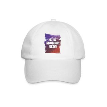 Let The Adventure Begin - Baseball Cap - white/white - Front