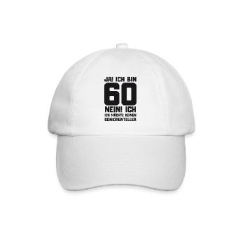 60th birthday funny saying for the sixtieth - Baseball Cap - white/white - Front