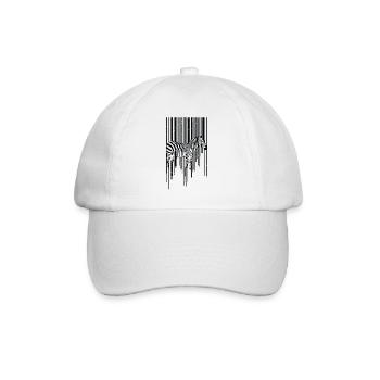 Animal Zebra Scancode Planet Hypnosis 3D - Baseball Cap - white/white - Front