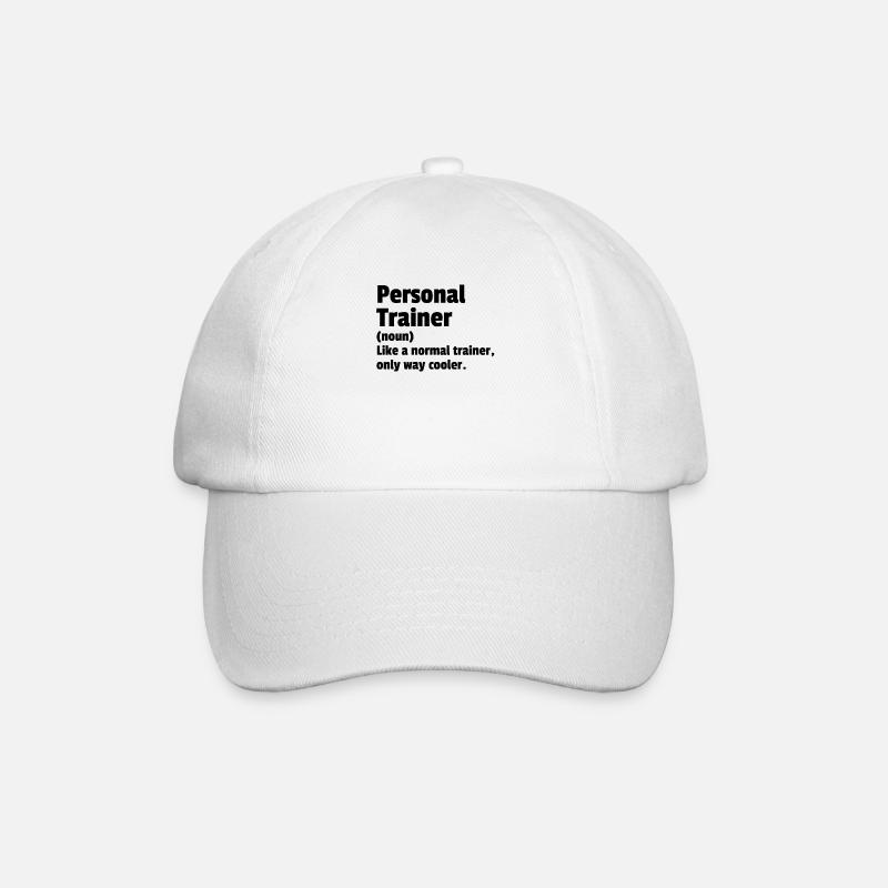 Personal Trainer Noun Like A Normal Trainer On - Baseball Cap - white/white