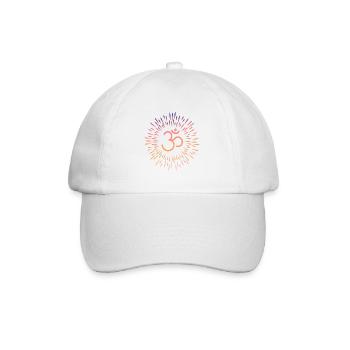 Buddhist Symbol Om Yoga Meditation Gift - Baseball Cap - white/white - Front