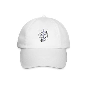 Chien et chat - Casquette classique - blanc/blanc - Devant