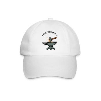 Forgeron enclume marteau forge idée cadeau - Casquette classique - blanc/blanc - Devant