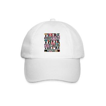 Les gens qui n'ont pas écouté la grammaire de leur professeur - Casquette classique - blanc/blanc - Devant