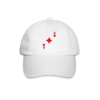 Costume de jeu de cartes Ace of Spades Poker - Casquette classique - blanc/blanc - Devant