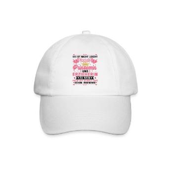 Lustiges Erzieherin Kinder Kindergarten Geschenk - Baseballkappe - Weiß/Weiß - Vorne
