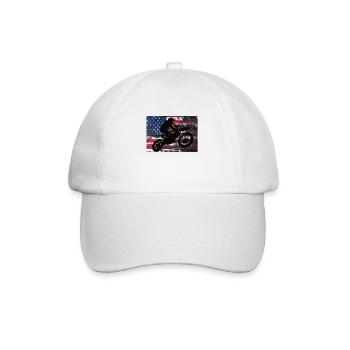 motocross - Baseball Cap - white/white - Front