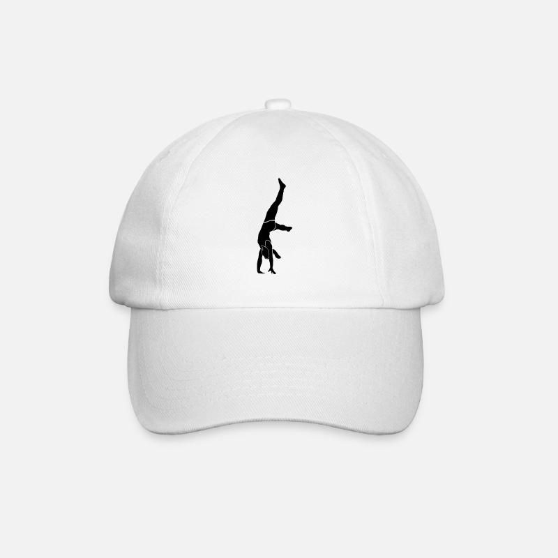 Roue de gymnastique trampoline - Casquette classique - blanc/blanc