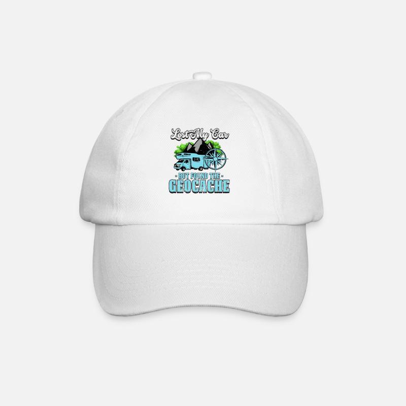 Geocaching - Baseball Cap - white/white