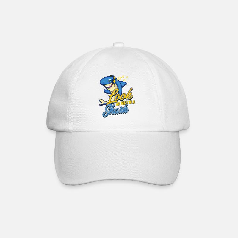 Hai - Baseballkappe - Weiß/Weiß