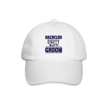 Groom Team Bachelor Party - Casquette classique - blanc/blanc - Devant