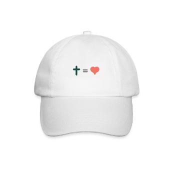 Hoffnung Gott & Christliche Klamotten - Baseballkappe - Weiß/Weiß - Vorne