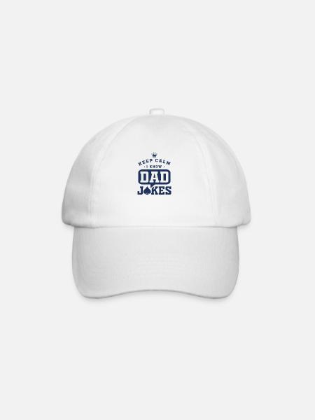 Dad Jokes - Baseballkappe - Weiß/Weiß