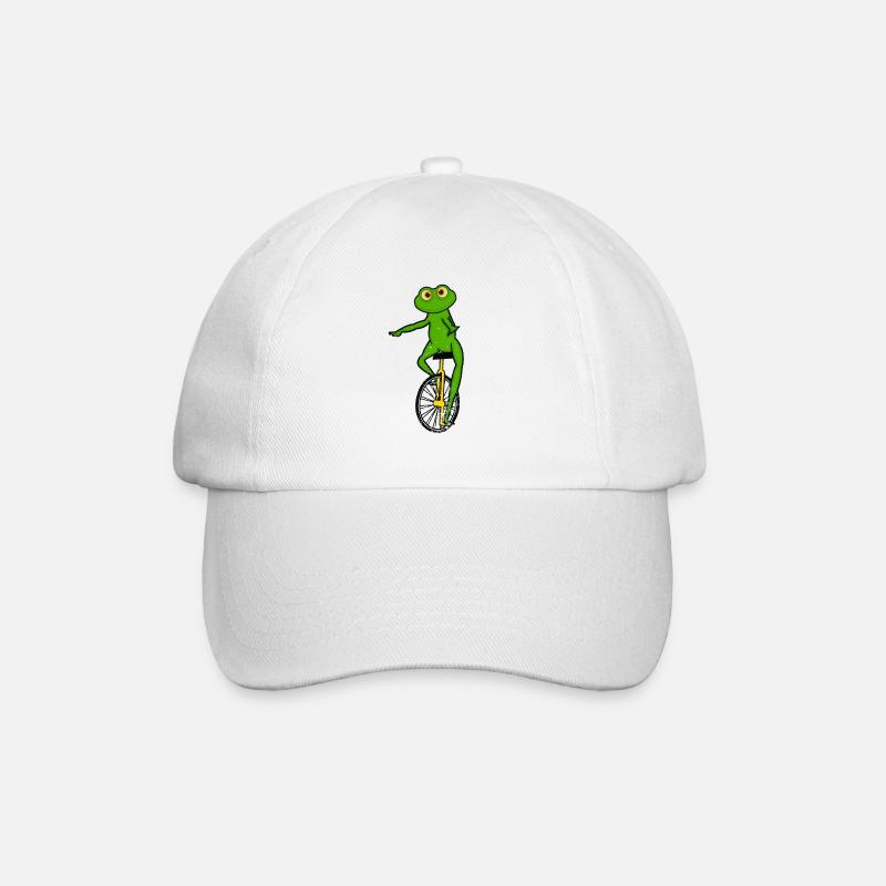 Monocycle, grenouille monocycle - Casquette classique - blanc/blanc
