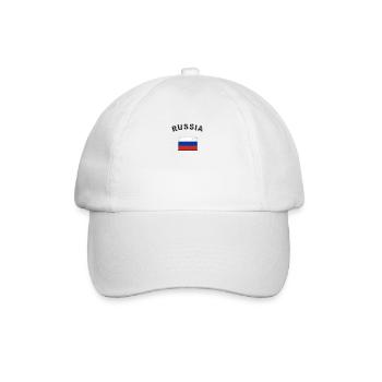 Russie drapeau russe drapeau - Casquette classique - blanc/blanc - Devant