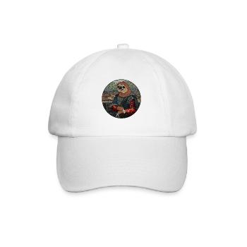 Sloth Mona Lisa funny gift for sloth fans - Baseball Cap - white/white - Front