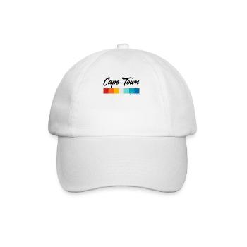 Vintage 70s 80s Style Cape Town South Africa Retro - Casquette classique - blanc/blanc - Devant