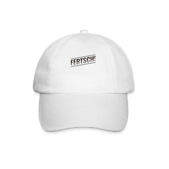 FERTSCH, FERTIG, SÄCHSISCH - Baseballkappe - Weiß/Weiß - Vorne