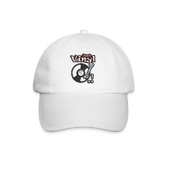 Juste vinyle turntable metallic - Casquette classique - blanc/blanc - Devant