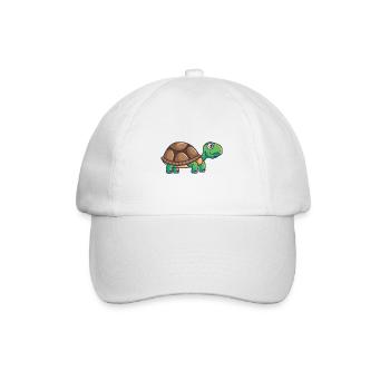 Tortue terrestre animal de compagnie - Casquette classique - blanc/blanc - Devant