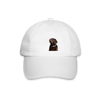 Die Gesetze eines Labradors - Baseballkappe - Weiß/Weiß - Vorne