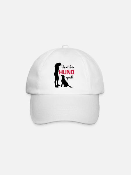Mit Hund sprechen - Baseballkappe - Weiß/Weiß